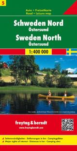 Suède nord carte