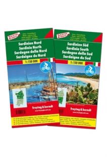 Sardinia North and South Tourist Maps - Freytag & Berndt