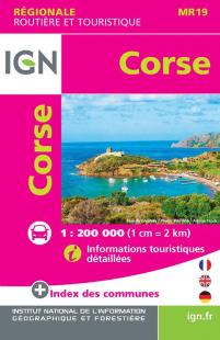 mini carte IGN Corse MR19