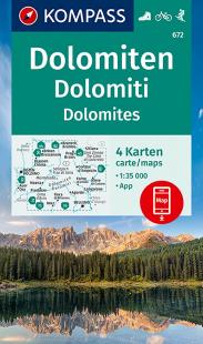 carte kompass Dolomites