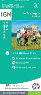 Dordogne à vélo carte IGN