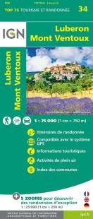carte IGN Luberon - Mont Ventoux