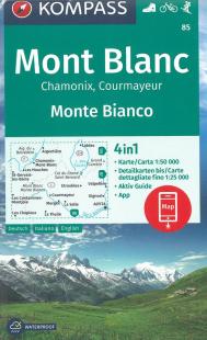 Carte Kompass 85 Mont Blanc