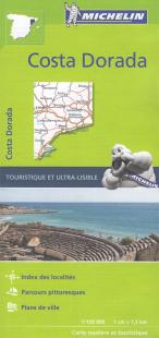 Costa Dorada and around Tarragona- Michelin map