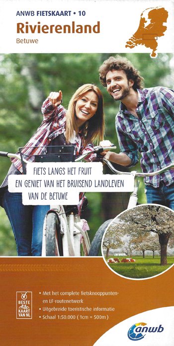 Carte ANWB n°10 Rivierenland Les Pays-Bas à vélo
