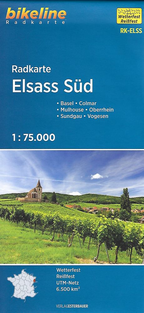 South Elsass, cycle map