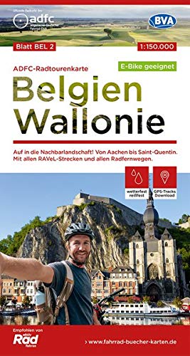 Belgique - Wallonie - carte cyclable ADFC