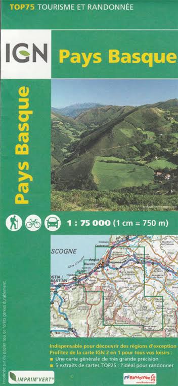 Carte IGN - Pays Basque