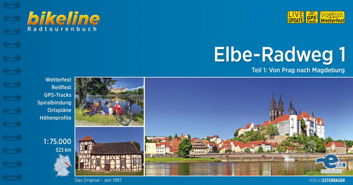 Elbe-Radweg 1 - Elbe cycle route, from Prag to Magdeburg