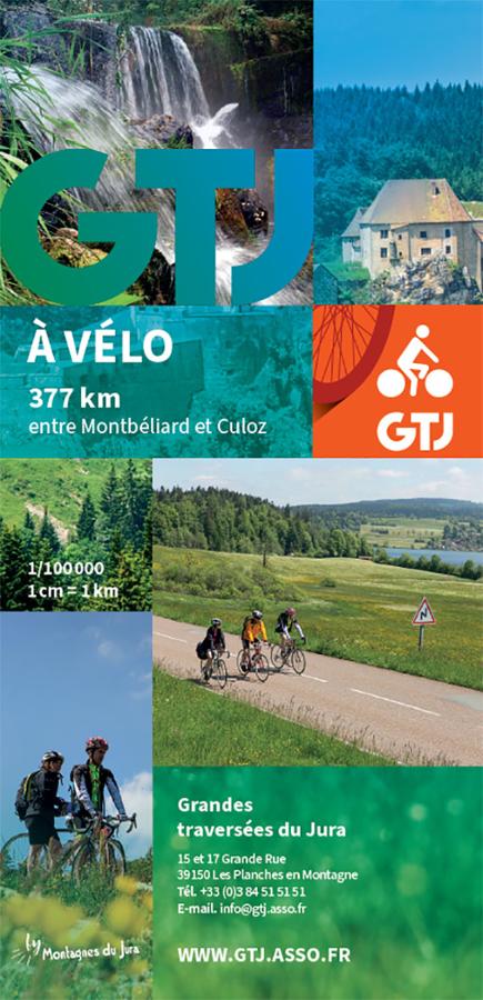 GTJ à vélo carte - Grandes traversées du Jura
