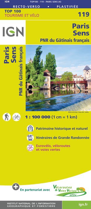 Tourisme et vélo Paris Compiègne IGN Karte