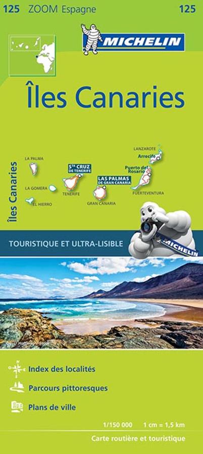 Îles Canaries - carte routière et touristique Michelin