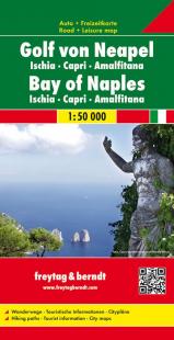 Carte touristique Golfe Naples Italie