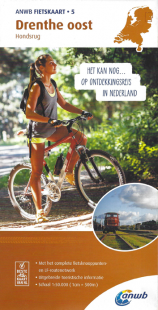 Carte ANWB n°5 Drenthe est Les Pays-Bas à vélo